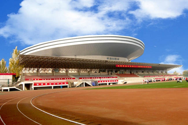 双流县体育场看台网架工程